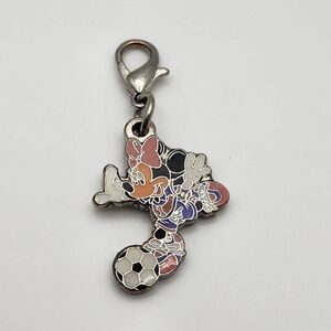 Disney Minnie Mouse Playing Soccer Charm